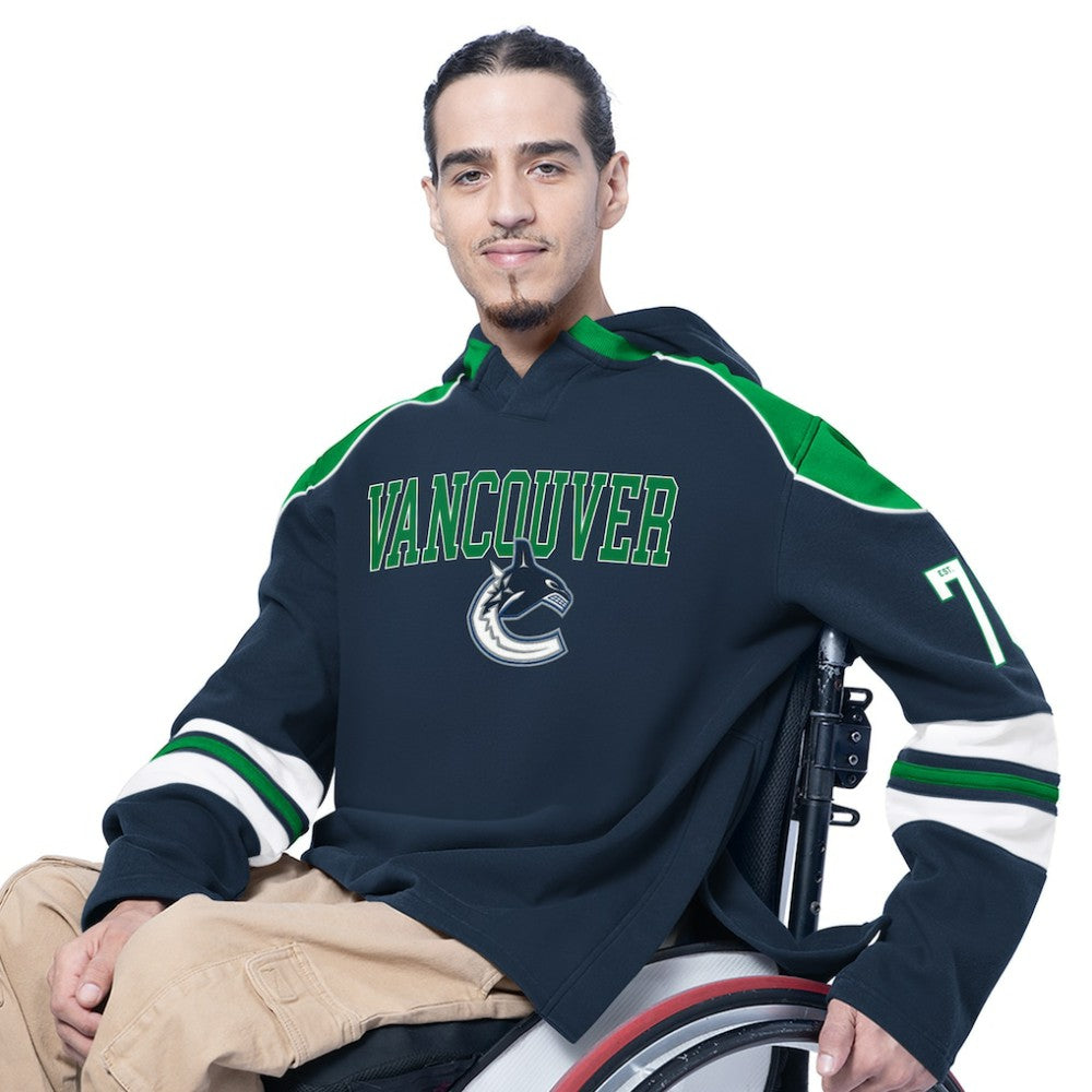 NHL Vancouver Canucks G-III Sports by Carl Banks Adaptive Wear Lord Stanley Hooded Long Sleeve Sweatshirt