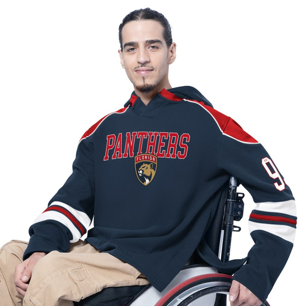 NHL Florida Panthers G-III Sports by Carl Banks Adaptive Wear Lord Stanley Hooded Long Sleeve Sweatshirt
