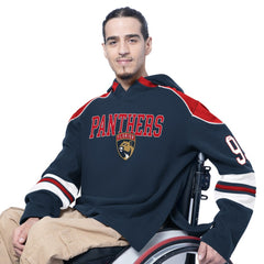 NHL Florida Panthers G-III Sports by Carl Banks Adaptive Wear Lord Stanley Hooded Long Sleeve Sweatshirt