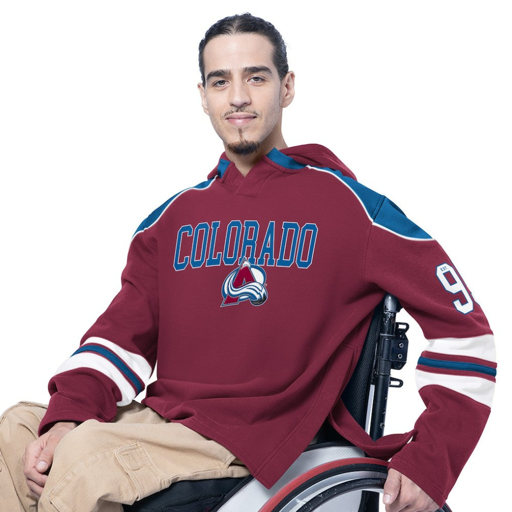 NHL Colorado Avalanche G-III Sports by Carl Banks Adaptive Wear Lord Stanley Hooded Long Sleeve Sweatshirt