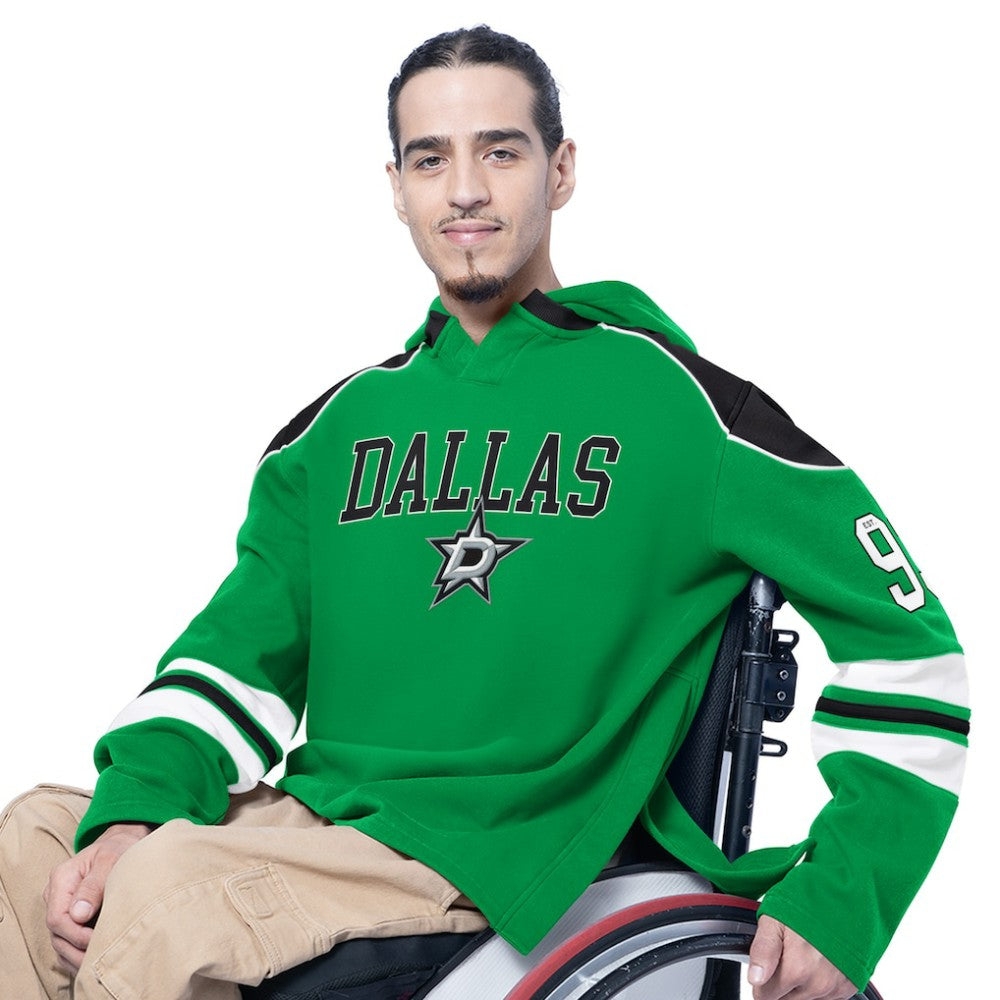 NHL Dallas Stars G-III Sports by Carl Banks Adaptive Wear Lord Stanley Hooded Long Sleeve Sweatshirt
