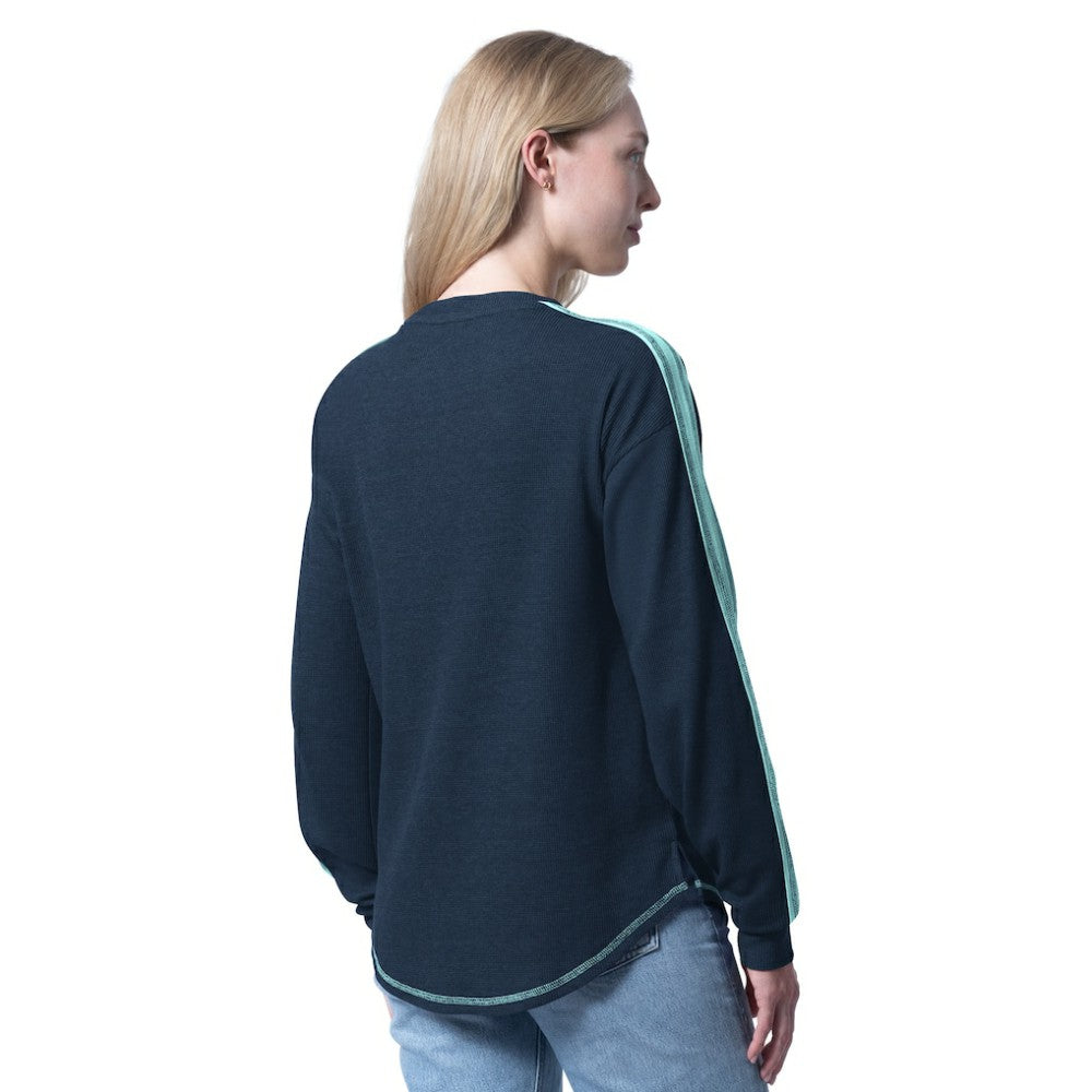 NHL Seattle Kraken G-III 4Her by Carl Banks Women's Advantage Thermal Long-Sleeve Tri-Blend T-Shirt