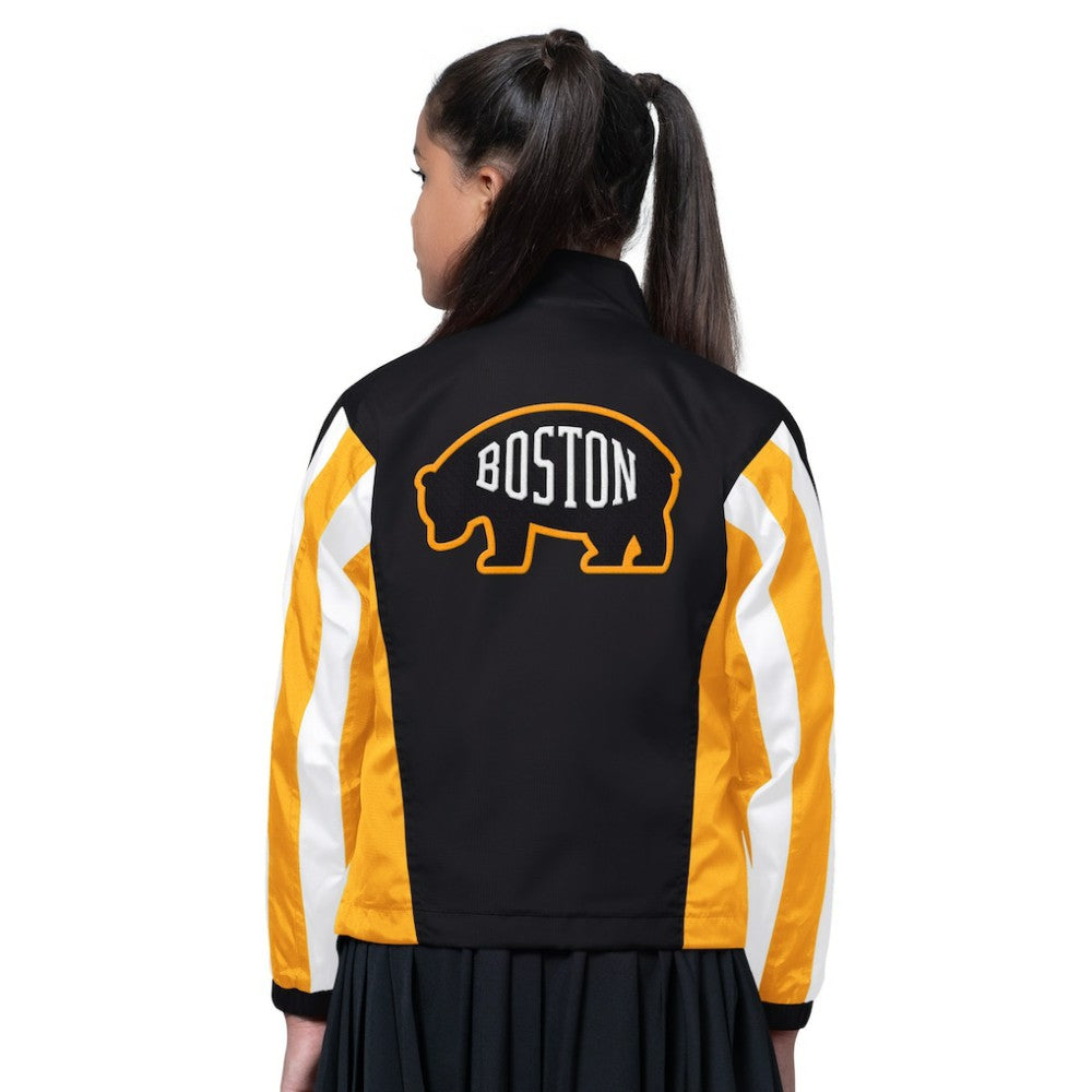 NHL Boston Bruins Starter Girls Key Player Half Zip Jacket