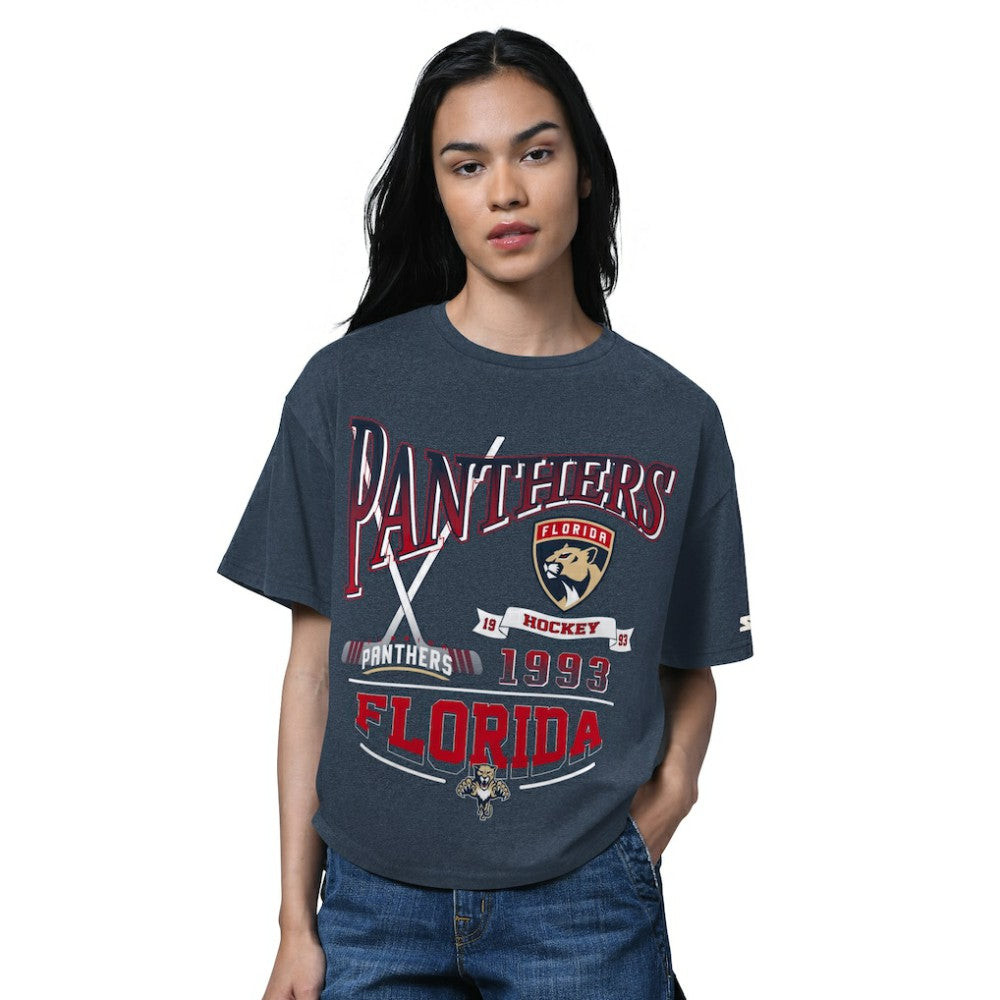 NHL Florida Panthers Starter Women's Oversized Hall of Fame T-Shirt