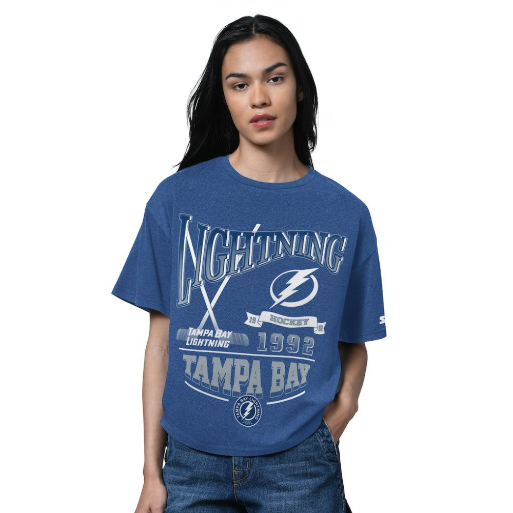 NHL Tampa Bay Lightning Starter Women's Oversized Hall of Fame T-Shirt