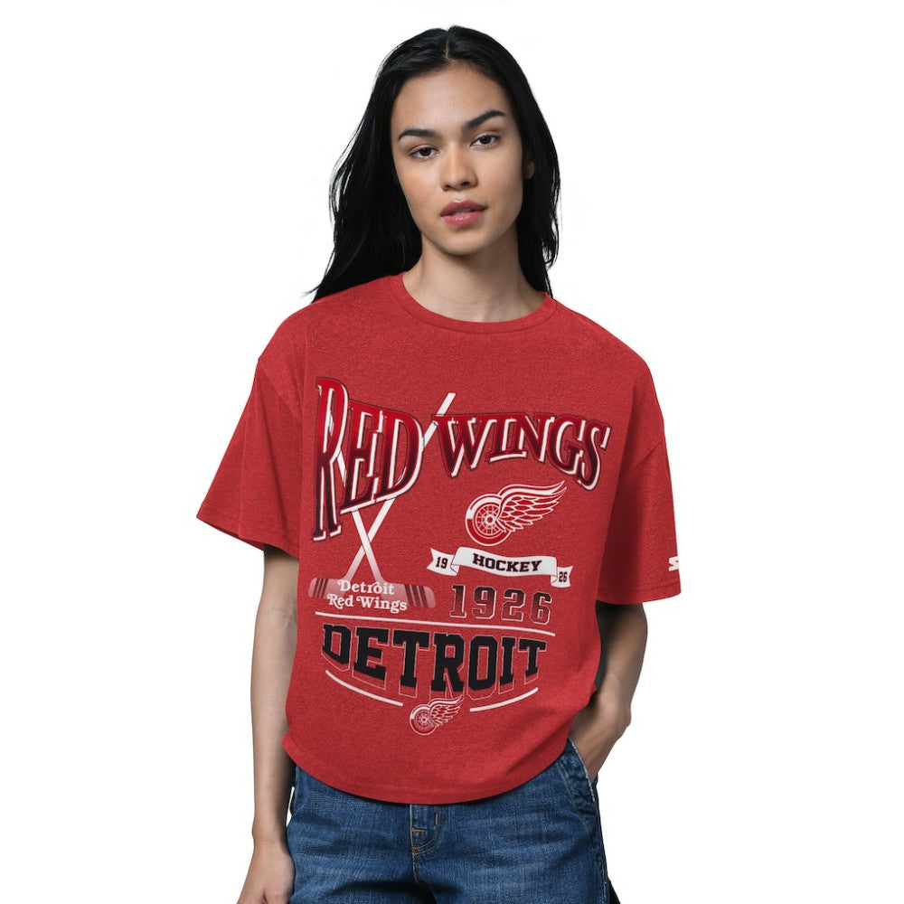 NHL Detroit Red Wings Starter Women's Oversized Hall of Fame T-Shirt
