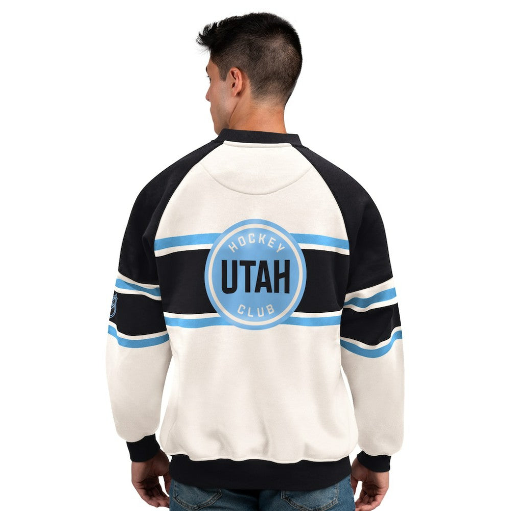 NHL Utah Mammoth Starter Male Adult Defense Fleece Crewneck Sweatshirt