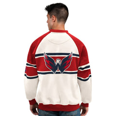 NHL Washington Capitals Starter Male Adult Defense Fleece Crewneck Sweatshirt