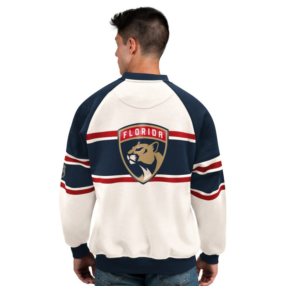 NHL Florida Panthers Starter Male Adult Defense Fleece Crewneck Sweatshirt
