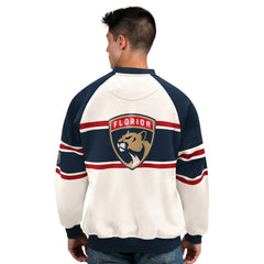 NHL Florida Panthers Starter Male Adult Defense Fleece Crewneck Sweatshirt