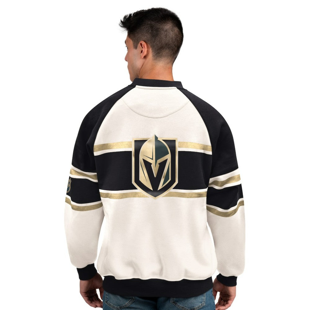 NHL Vegas Golden Knights Starter Male Adult Defense Fleece Crewneck Sweatshirt