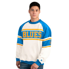 NHL St. Louis Blues Starter Male Adult Defense Fleece Crewneck Sweatshirt