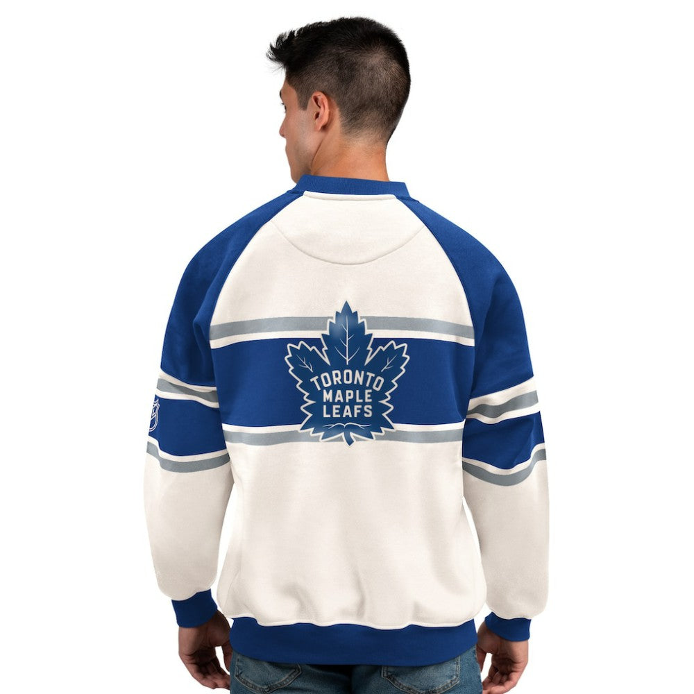 NHL Toronto Maple Leafs Starter Male Adult Defense Fleece Crewneck Sweatshirt