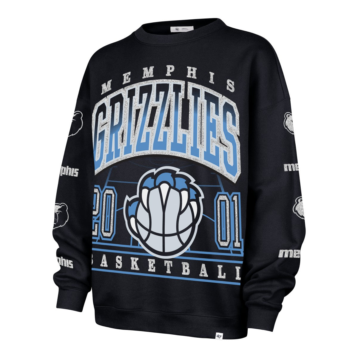 47 brand Memphis Grizzlies '47 Women's 2025/26 City Edition Go Big Oversized Sweatshirt