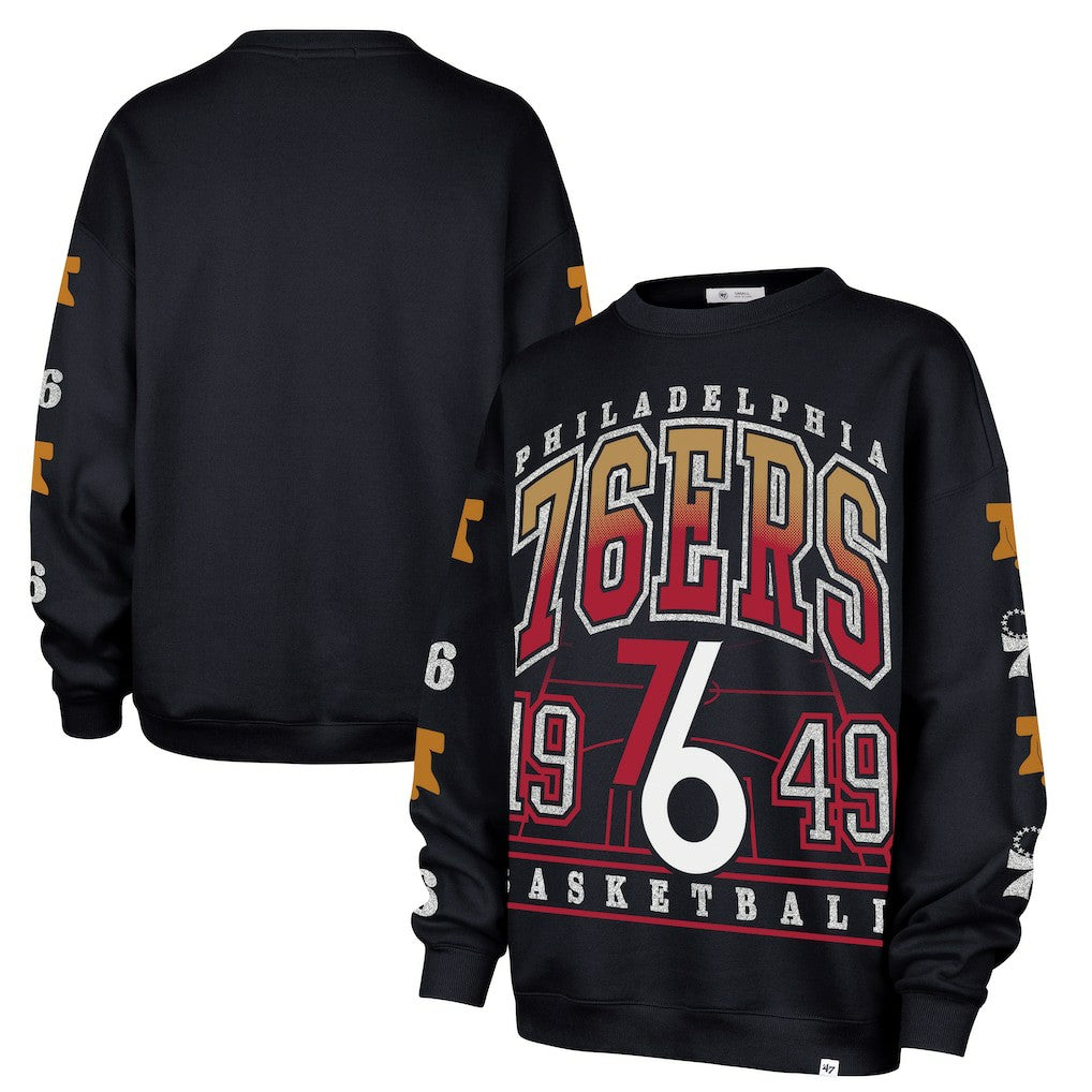 47 brand Philadelphia 76ers '47 Women's 2025/26 City Edition Go Big Oversized Sweatshirt