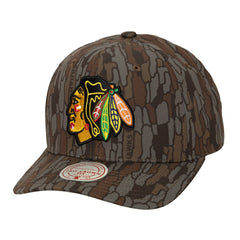 NHL Chicago Blackhawks Mitchell & Ness Hidden Camo Pro Crown Adjustable Hat