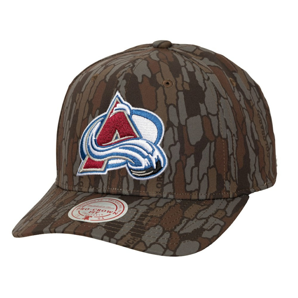 NHL Colorado Avalanche Mitchell & Ness Hidden Camo Pro Crown Adjustable Hat