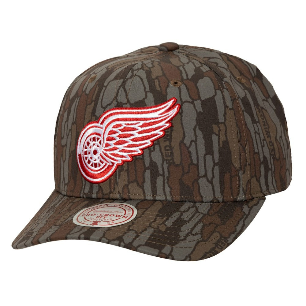 NHL Detroit Red Wings Mitchell & Ness Hidden Camo Pro Crown Adjustable Hat