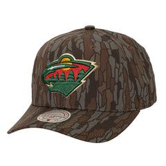 NHL Minnesota Wild Mitchell & Ness Hidden Camo Pro Crown Adjustable Hat