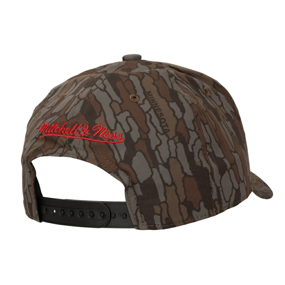 NHL Minnesota Wild Mitchell & Ness Hidden Camo Pro Crown Adjustable Hat