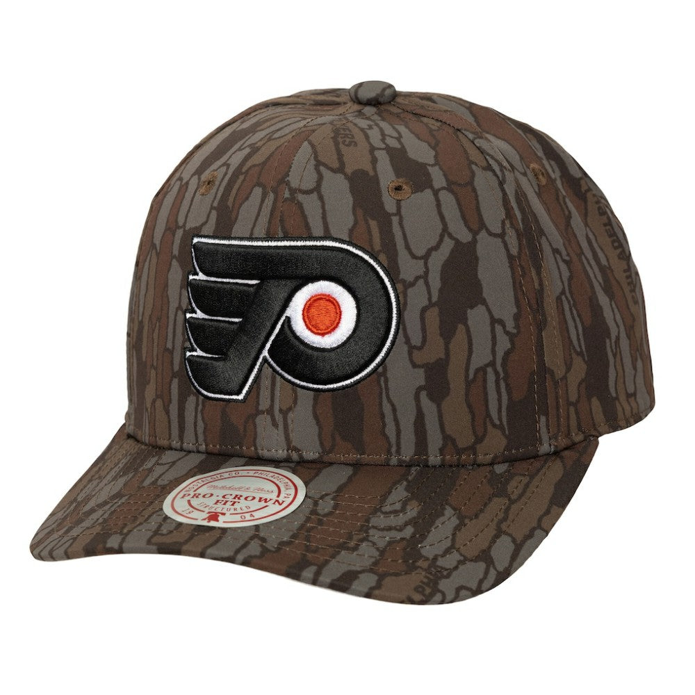 NHL Philadelphia Flyers Mitchell & Ness Hidden Camo Pro Crown Adjustable Hat