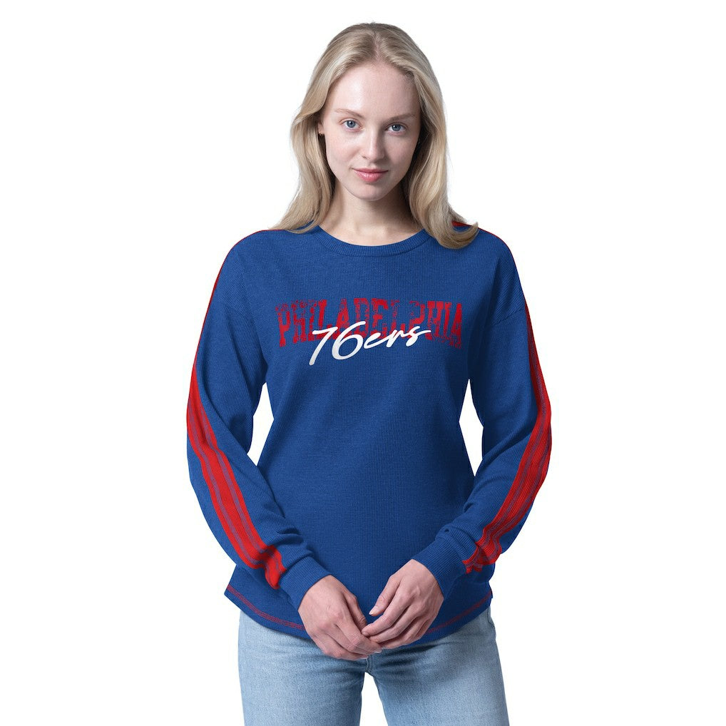 Philadelphia 76ers G-III 4Her by Carl Banks Women's Advantage Tri-Blend Long Sleeve T-Shirt
