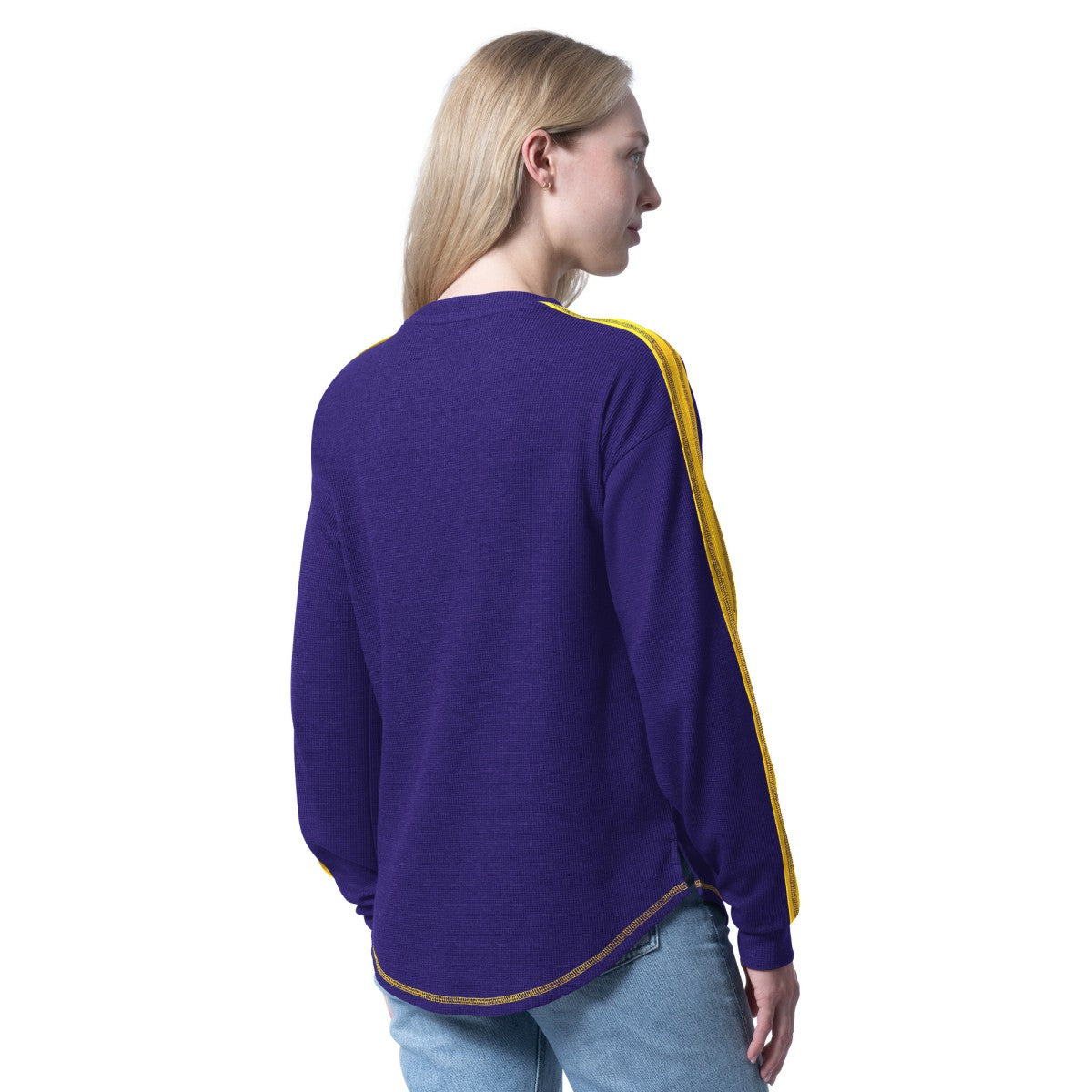 Los Angeles Lakers G-III 4Her by Carl Banks Women's Advantage Tri-Blend Long Sleeve T-Shirt