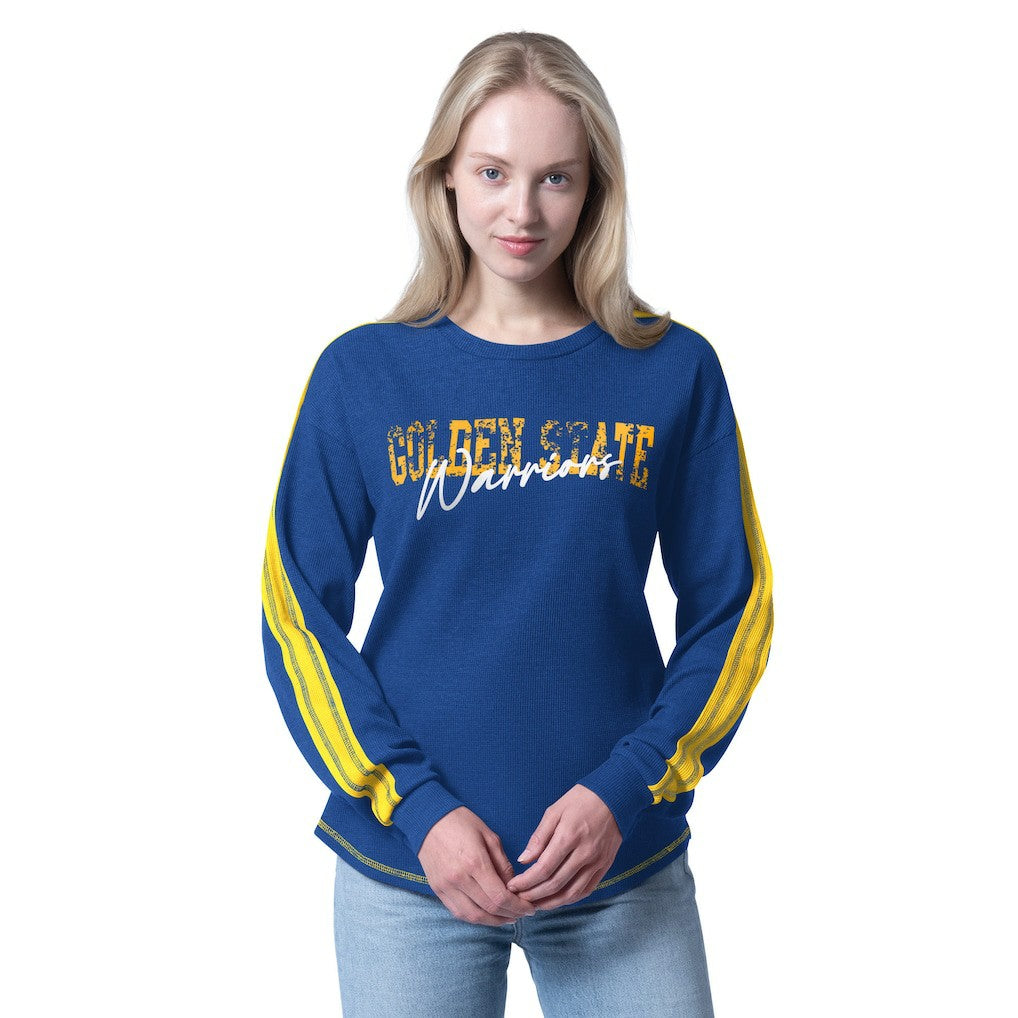 Golden State Warriors G-III 4Her by Carl Banks Women's Advantage Tri-Blend Long Sleeve T-Shirt sale