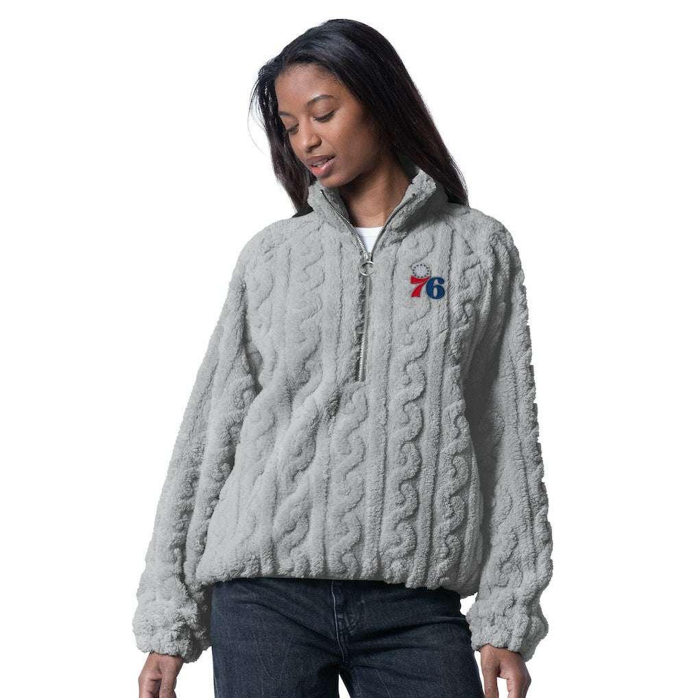 Philadelphia 76ers G-III 4Her by Carl Banks Women's Champ Half-Zip Pullover