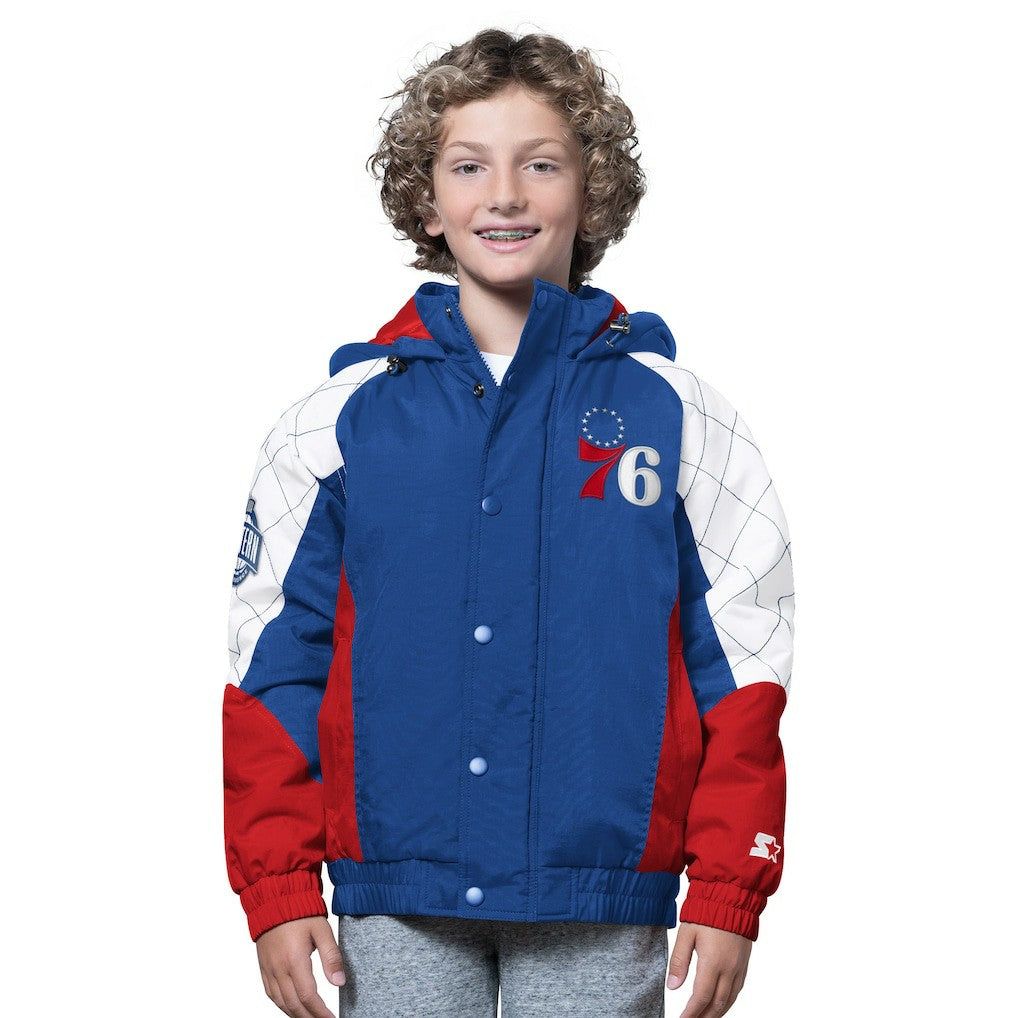 Philadelphia 76ers Starter Youth All Time Pro Jr. Full-Zip Hoodie Jacket