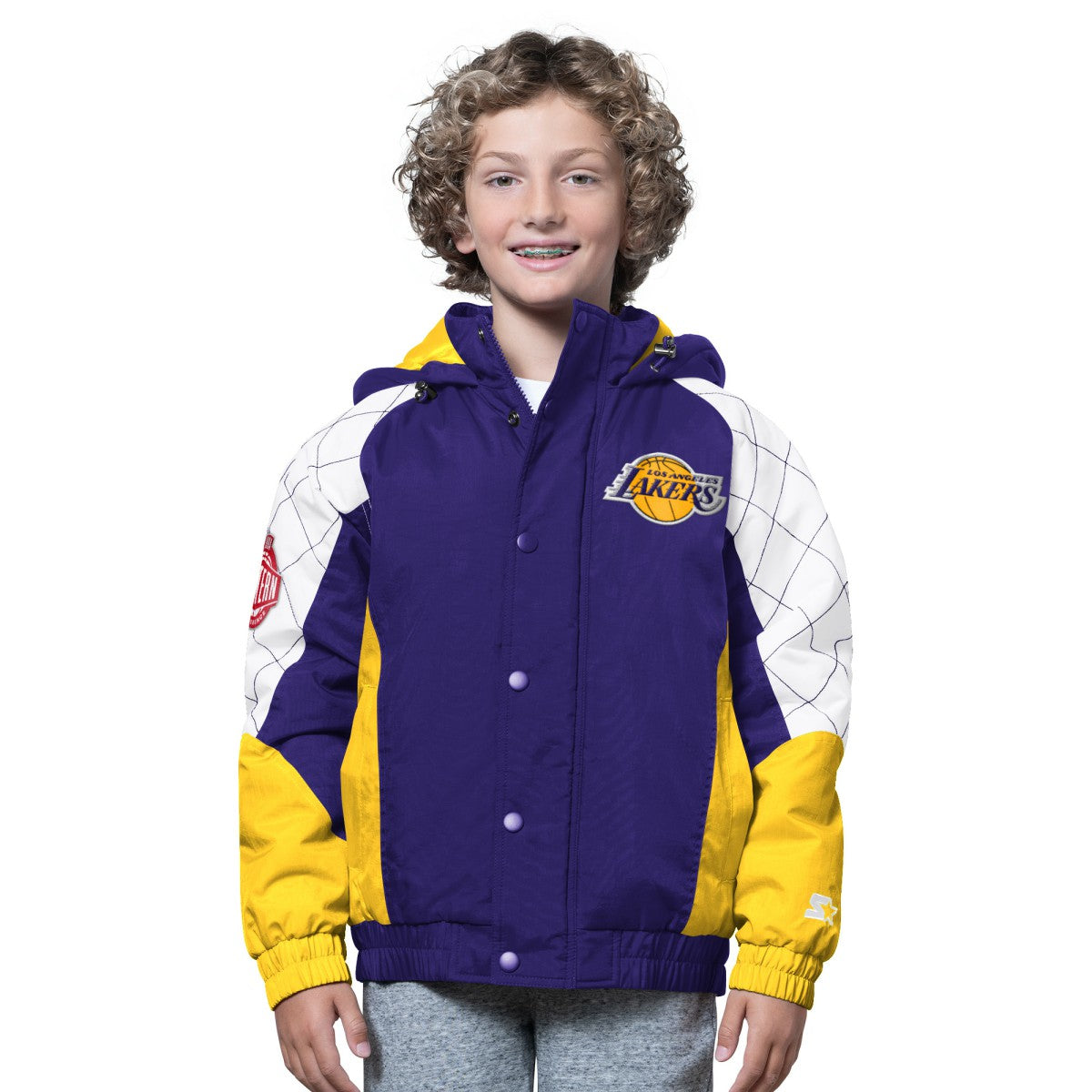 Los Angeles Lakers Starter Youth All Time Pro Jr. Full-Zip Hoodie Jacket