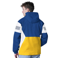 Golden State Warriors G-III Sports by Carl Banks Tailgate Half-Zip Hoodie sale