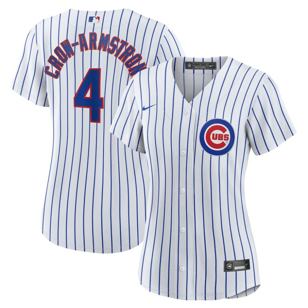 White Pete Crow-Armstrong Chicago Cubs Nike Women's Home Replica Jersey