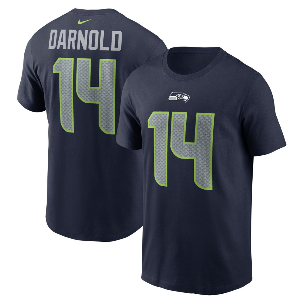 Sam Darnold  Name & Number T-Shirt - Seattle Seahawks T-shirts