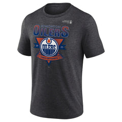 NHL Edmonton Oilers Fanatics 2025 Stanley Cup Playoffs Crossbar Tri-Blend T-Shirt