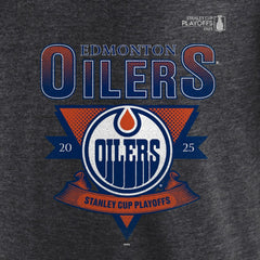 NHL Edmonton Oilers Fanatics 2025 Stanley Cup Playoffs Crossbar Tri-Blend T-Shirt