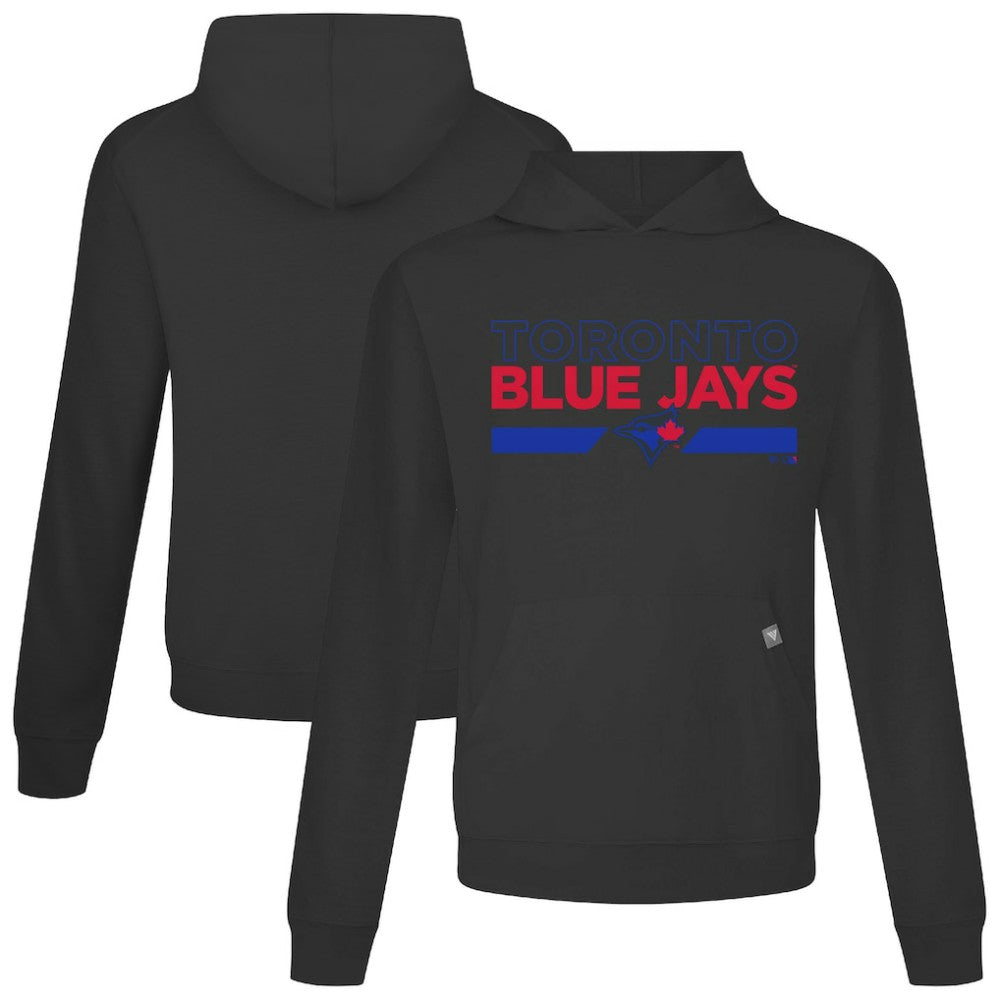 Black Toronto Blue Jays Levelwear City Connect Relay No Hitter Pullover Hoodie