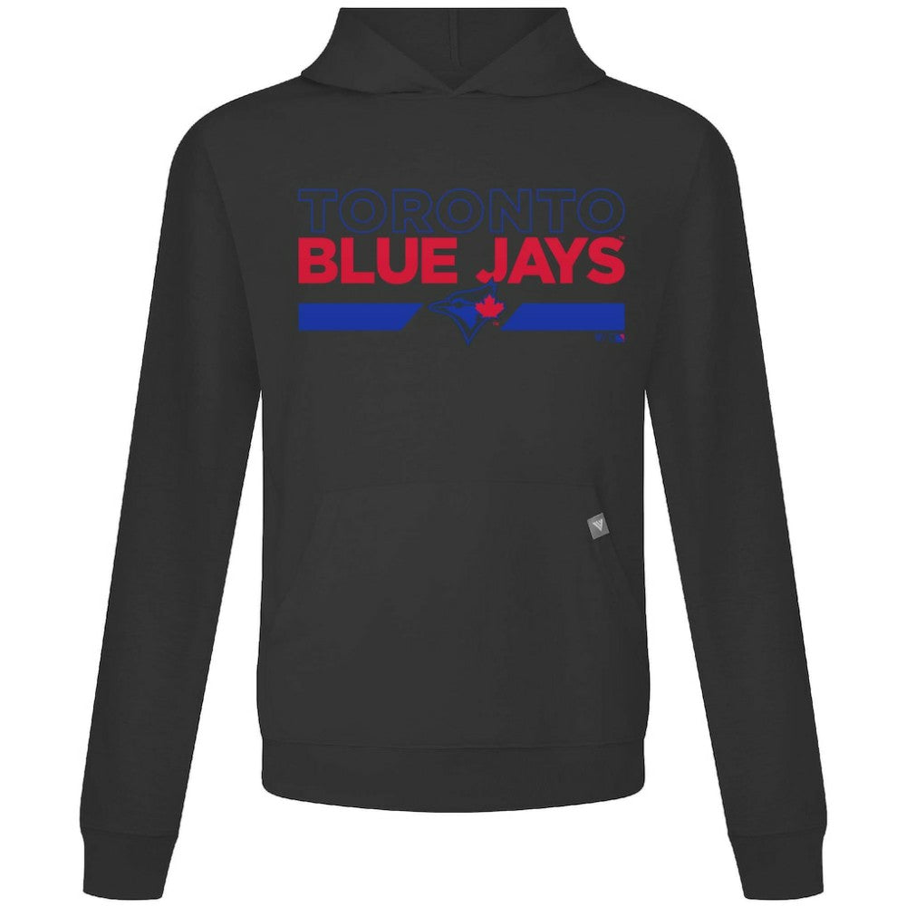 Black Toronto Blue Jays Levelwear City Connect Relay No Hitter Pullover Hoodie