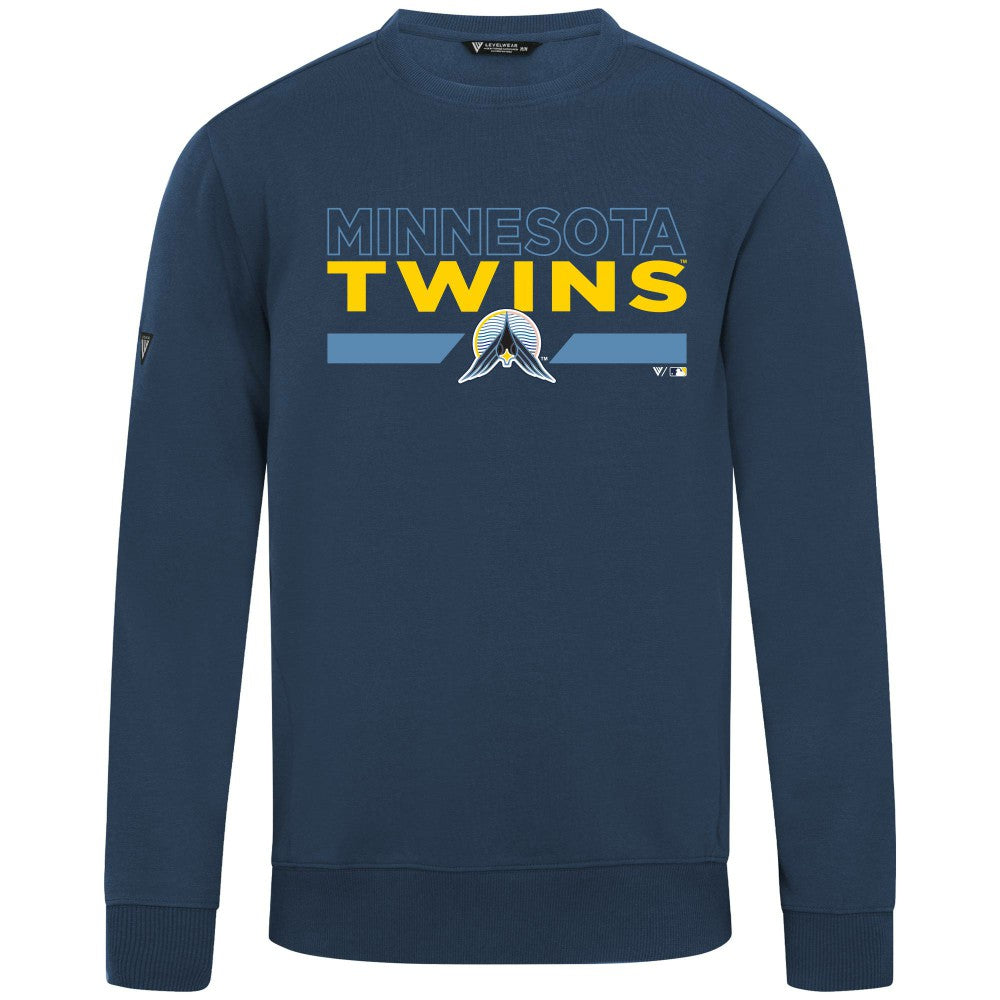 Navy Minnesota Twins Levelwear City Connect Zane No Hitter Pullover Sweatshirt