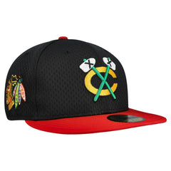 NHL Chicago Blackhawks New Era Mesh Crown Two-Tone 59FIFTY Fitted Hat