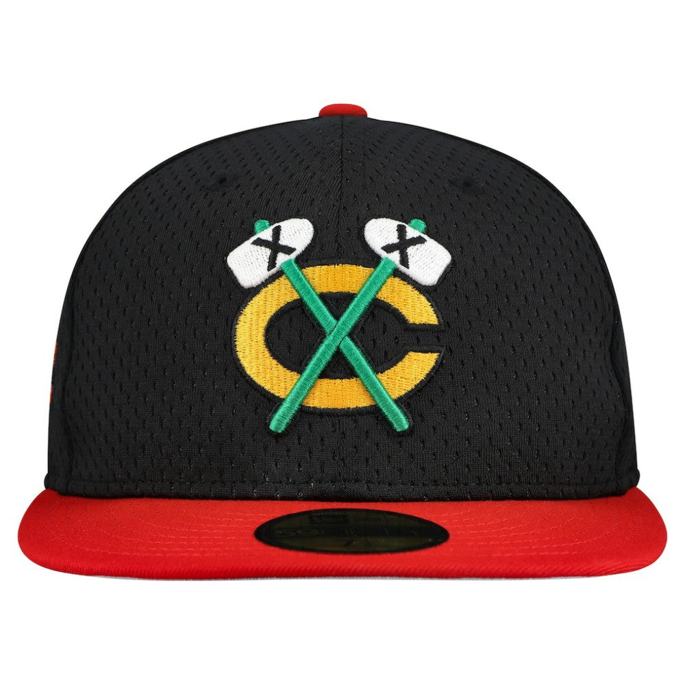 NHL Chicago Blackhawks New Era Mesh Crown Two-Tone 59FIFTY Fitted Hat