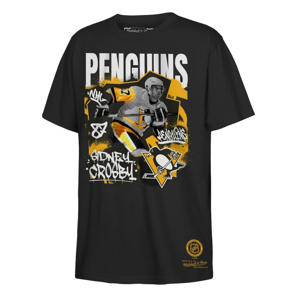 NHL Sidney Crosby Pittsburgh Penguins Mitchell & Ness Youth Photo Reel Graphic T-Shirt