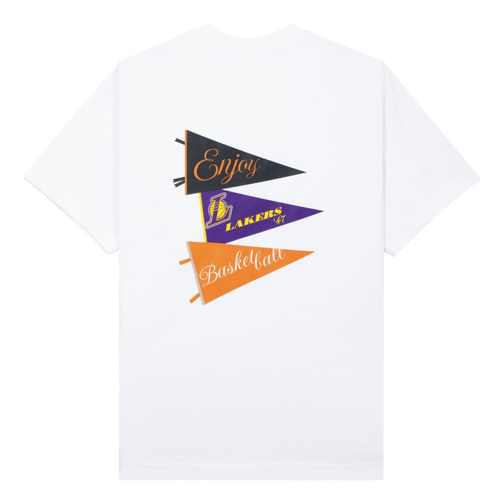 Enjoy Basketball x Los Angeles Lakers Unisex Hoop Enthusiast Capsule Collection T-Shirt - White for sale