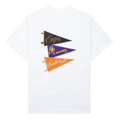 Enjoy Basketball x Los Angeles Lakers Unisex Hoop Enthusiast Capsule Collection T-Shirt - White for sale