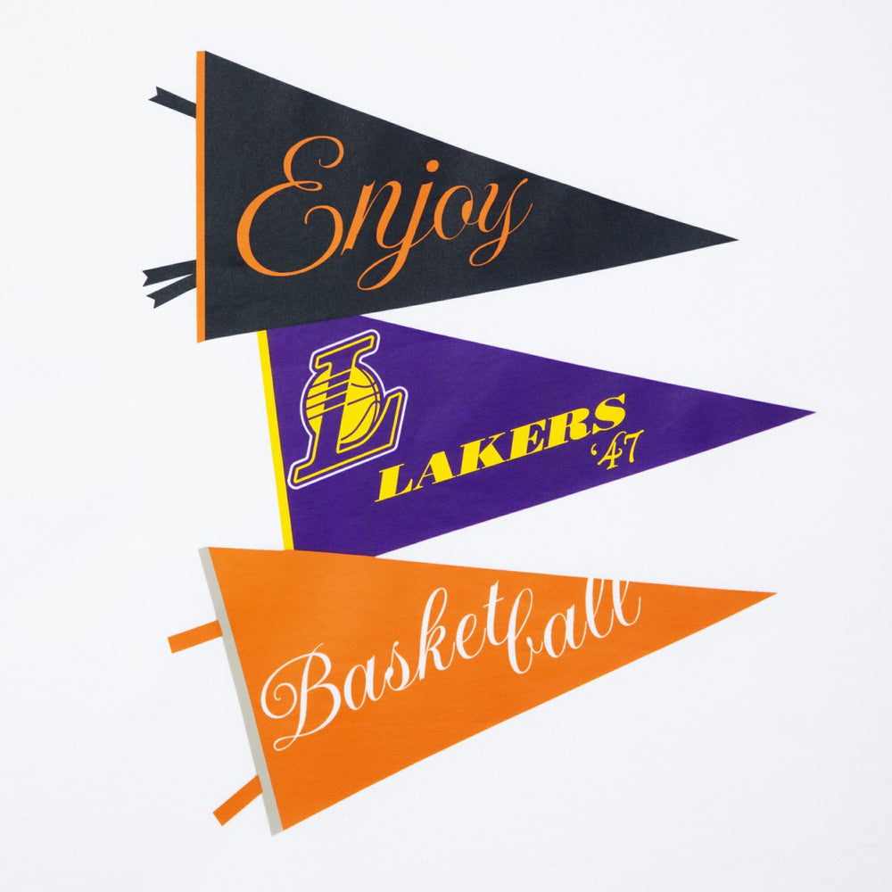 Enjoy Basketball x Los Angeles Lakers Unisex Hoop Enthusiast Capsule Collection T-Shirt - White for sale