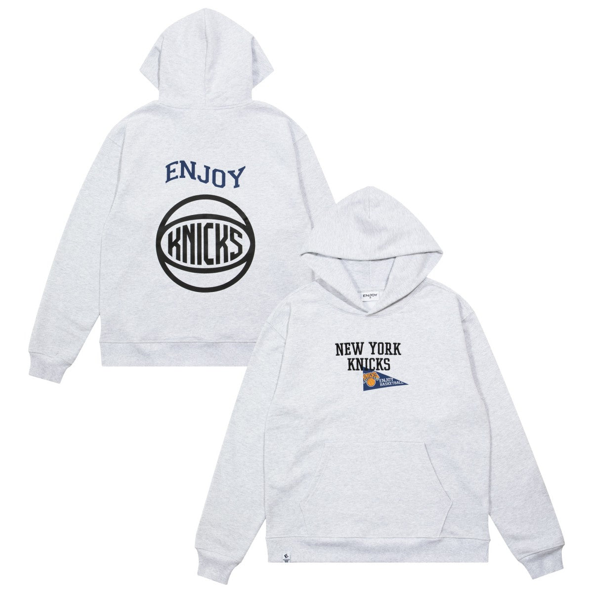 Enjoy Basketball x New York Knicks Unisex Hoop Enthusiast Capsule Collection Pullover Hoodie - Heather Gray outlet