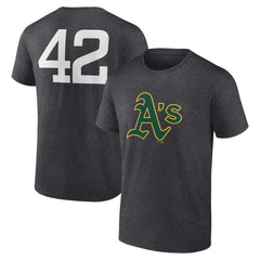 Charcoal Athletics Jackie Robinson Day Name & Number T-Shirt