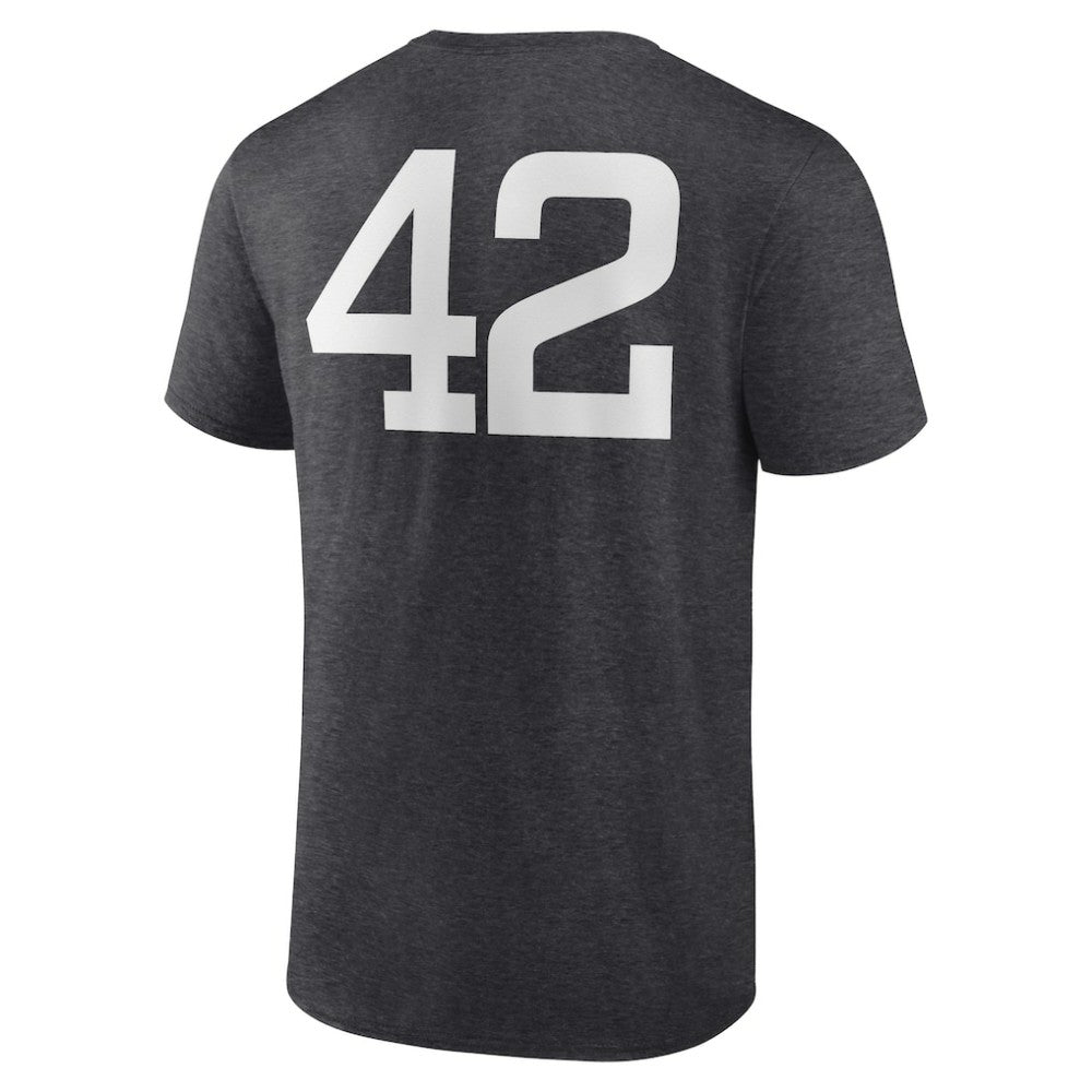 Charcoal Athletics Jackie Robinson Day Name & Number T-Shirt