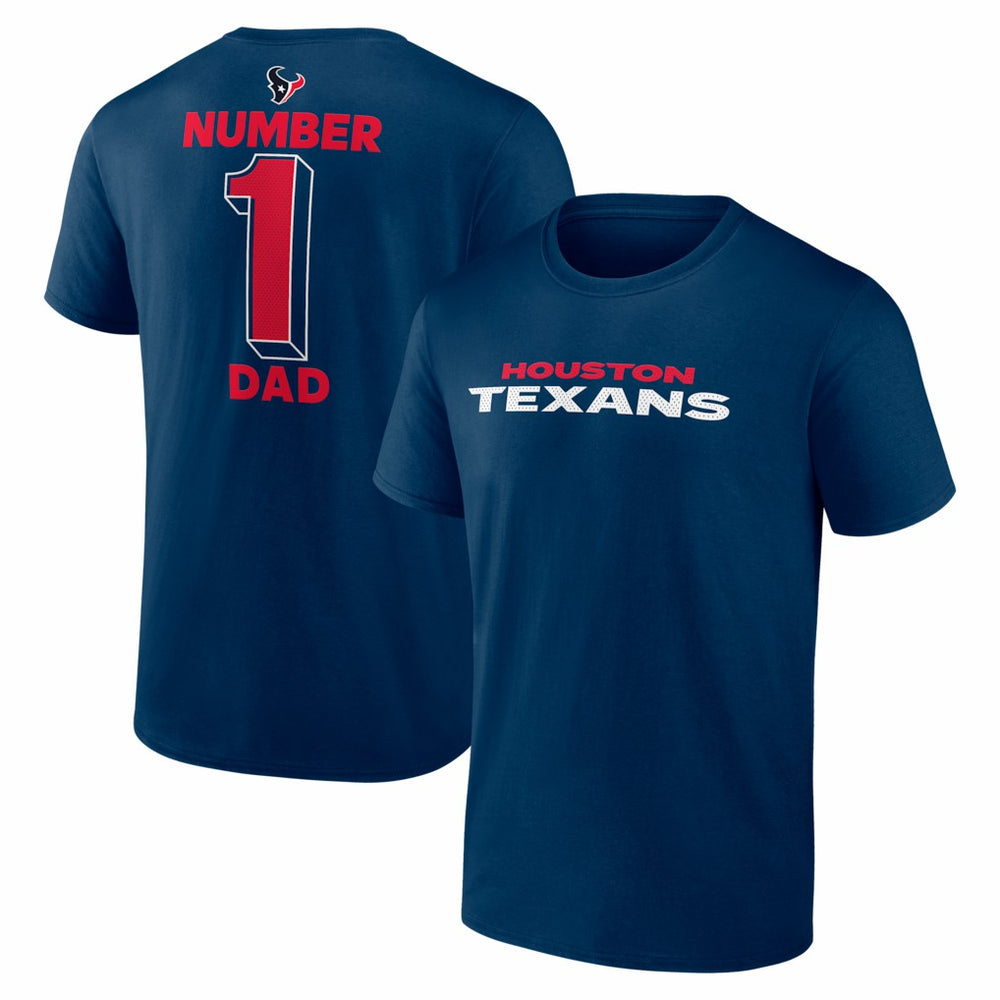 #1 Dad Jersey T-Shirt - Houston Texans T-shirts