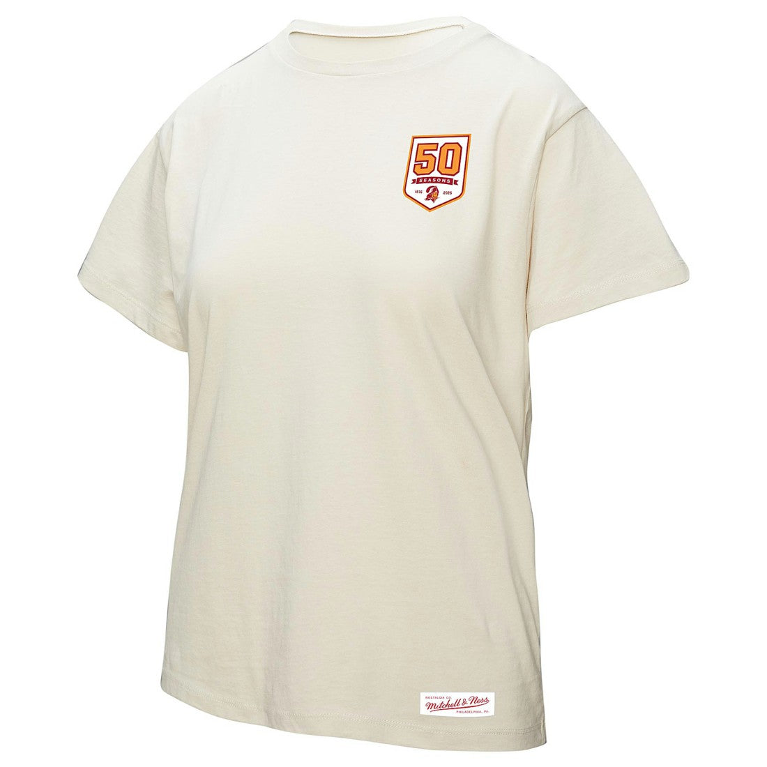 Women's 50th Season Pirate Oversized Boyfriend T-Shirt - Tampa Bay Buccaneers T-shirts